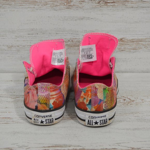 Converse All Star Pink Digital Floral  Sneakers 7 - Picture 4 of 7